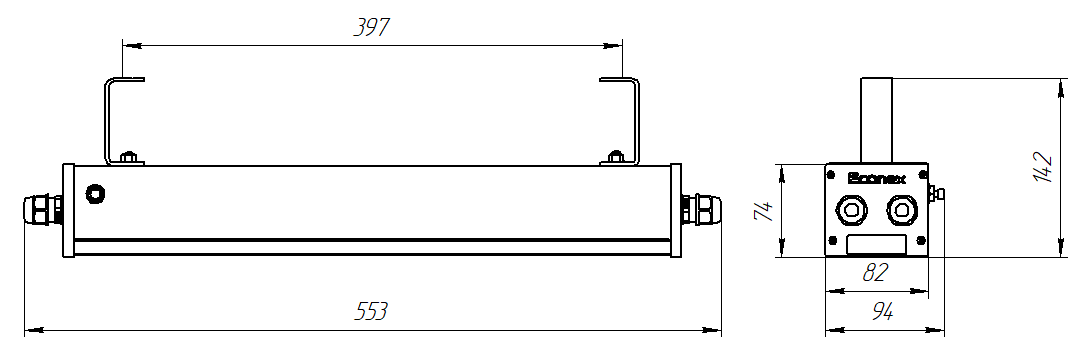 Выносной БАП п/д 1-3ч IP65 10-300W