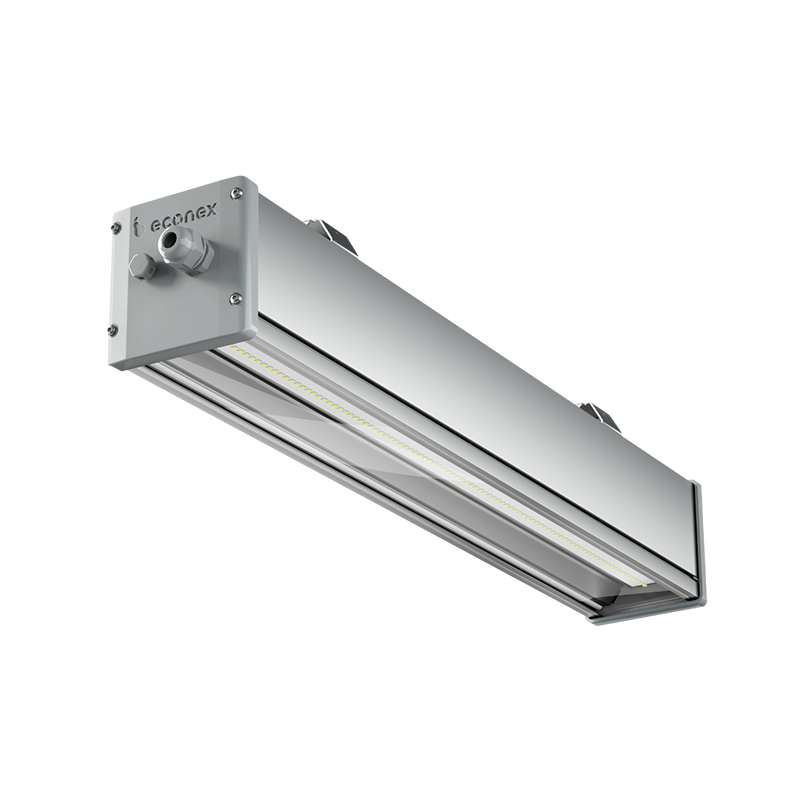Светильник Econex Liner Glass 20 500mm D120 4000K IP66 EM3