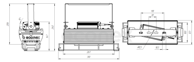 Светильник Econex Kvant 50 D60 4000K G3 ES