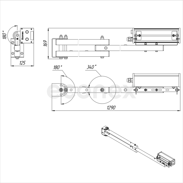 Светильник Econex Board WD 20 D120 IP65 5000K