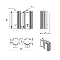 Светильник Econex Hell 240 D90 70°C 5000K AN