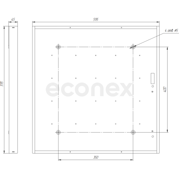 Светильник Econex Office 24 595 EcoPrism 4000K