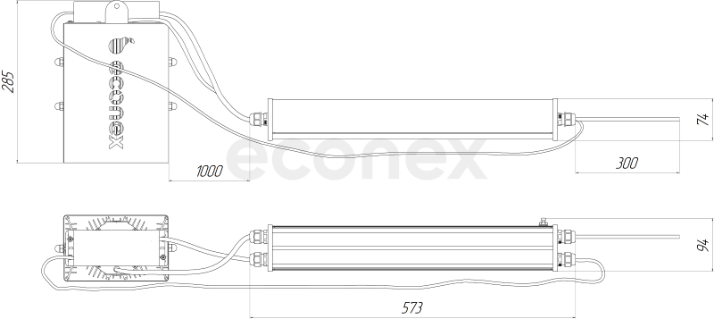 Светильник Econex PowerX 120 D60 5000K G2 EM3
