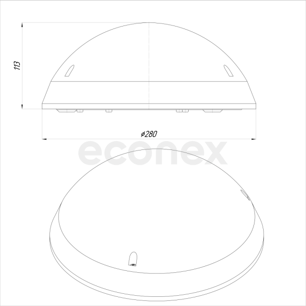 Светильник Econex Budget 30 5000K IP65 G3 ST