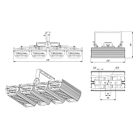 Светильник Econex Kvant 260 D35 4000K G3 BP