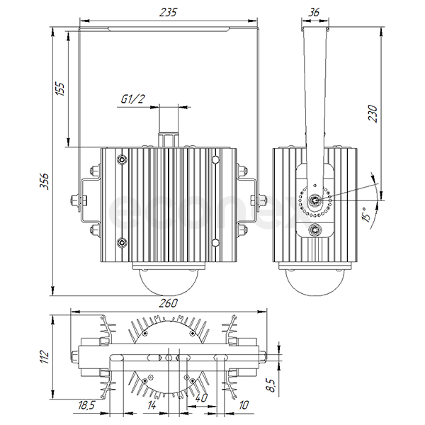 Светильник Econex PowerX Ex 60 D120 5000K