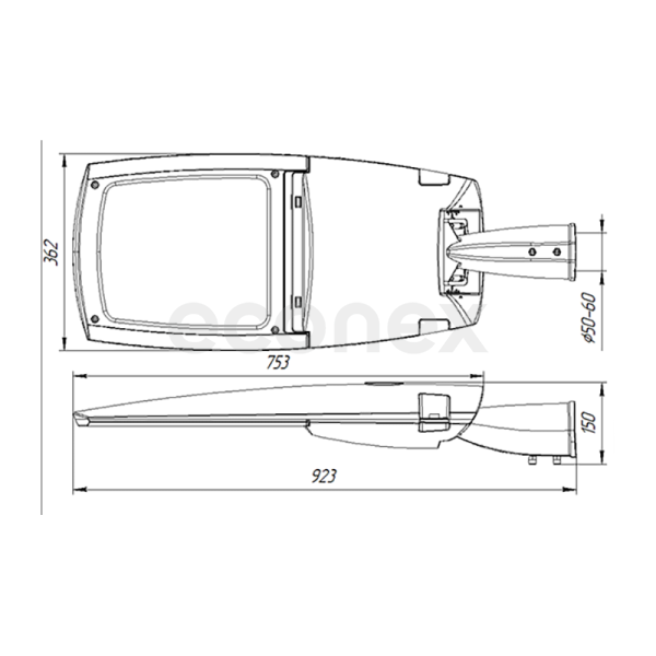 Светильник Econex Highway 140 W3 5000К G2 IcePro