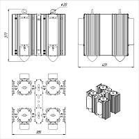 Светильник Econex Hell 480 D60 70°C 5000K AN