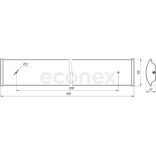 Светильник Econex Office 36 1200 Opal 4000K