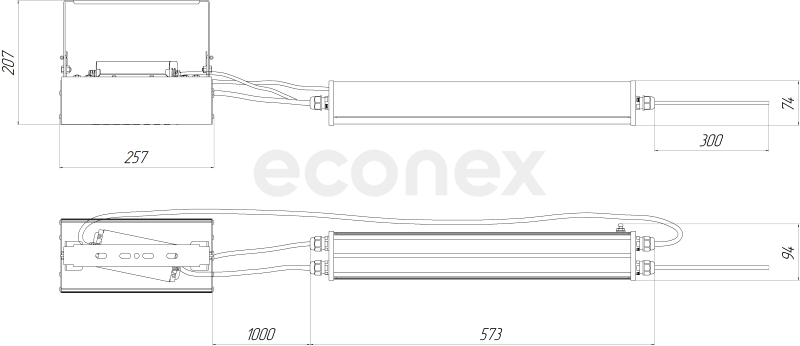 Светильник Econex Kvant 50 D90 5000K G3 EM