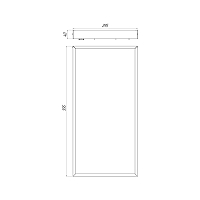 Светильник Econex Office E 595x295 15 Opal 4000K CRI90 EM