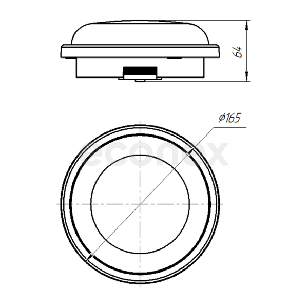 Светильник Econex Budget 12 4000K IP65 G2