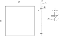 Светильник Econex Office EGr 619x619 35 Prism 4000K CRI90 